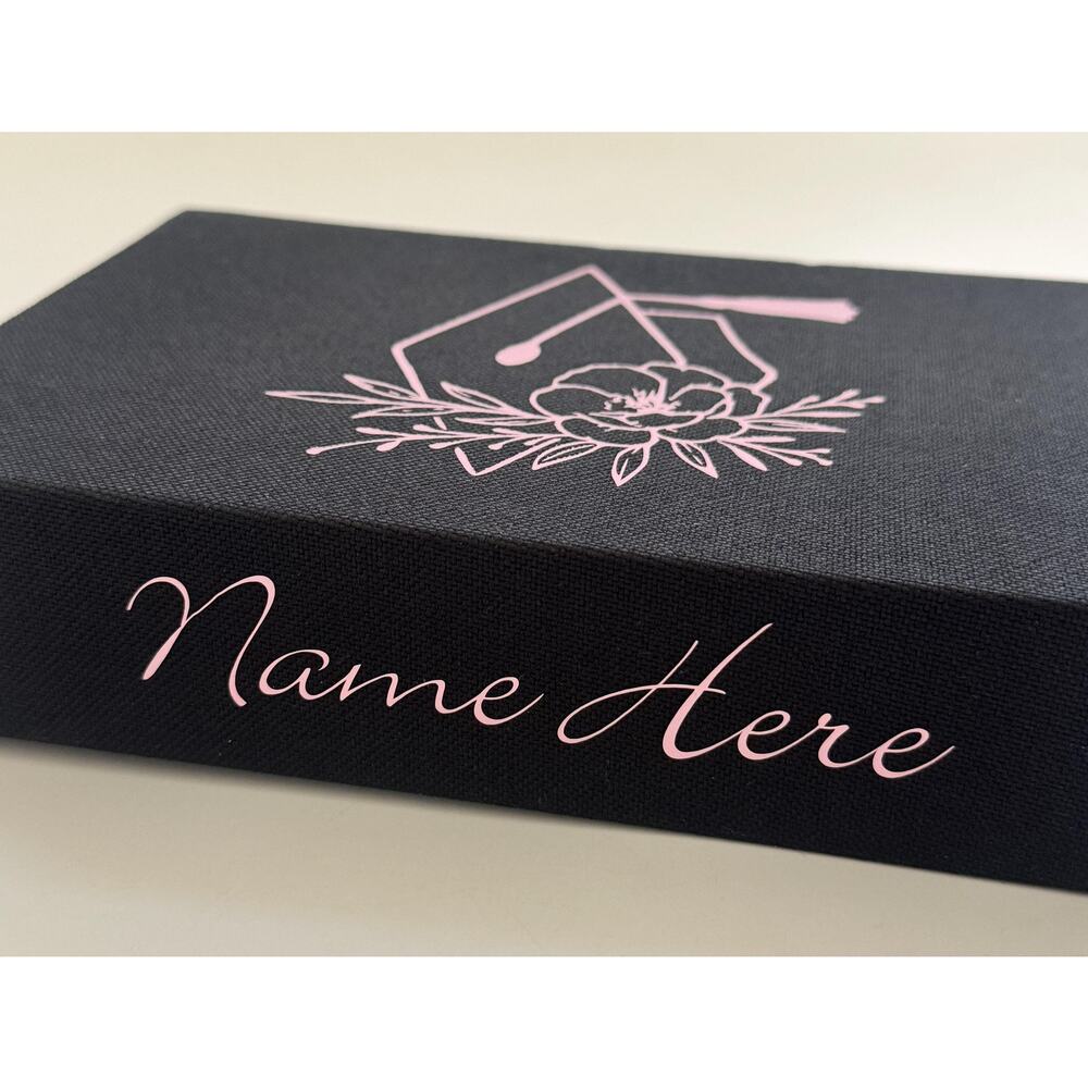 Graduation Storage Book Box Floral Graduation Cap with Name Customization - Picture 3 of 9